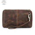 Vintage Mens Casual Clutch Bag Coffee Wallet