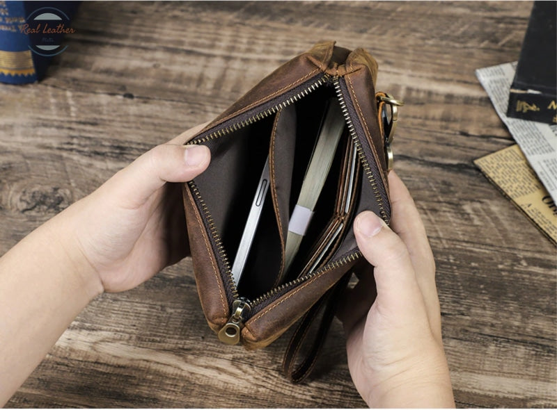 Vintage Mens Casual Clutch Bag Wallet