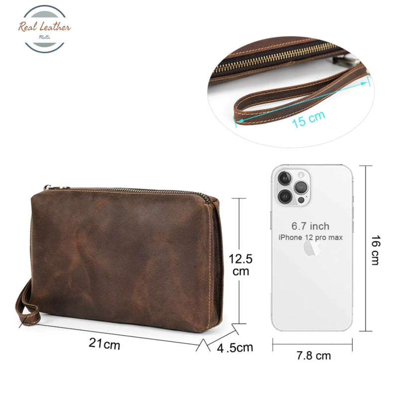 Vintage Mens Casual Clutch Bag Wallet