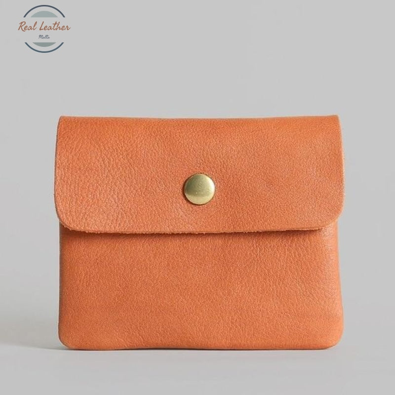 Vintage Styled Genuine Leather Wallet Unisex Brown Wallets