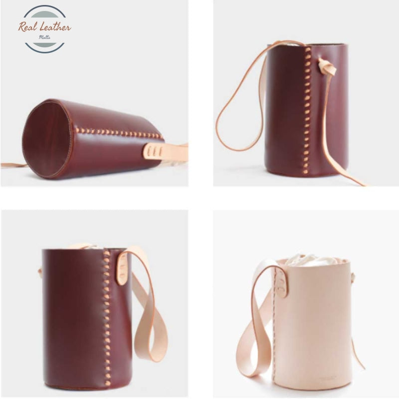 Women Staud Leather Bucket Bag