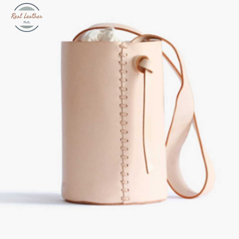 Women Staud Leather Bucket Bag Pure / About 15Cm-23Cm-15Cm