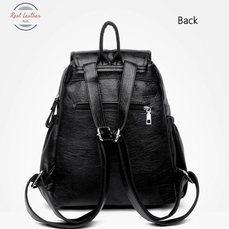Women Vintage Leather Daypack