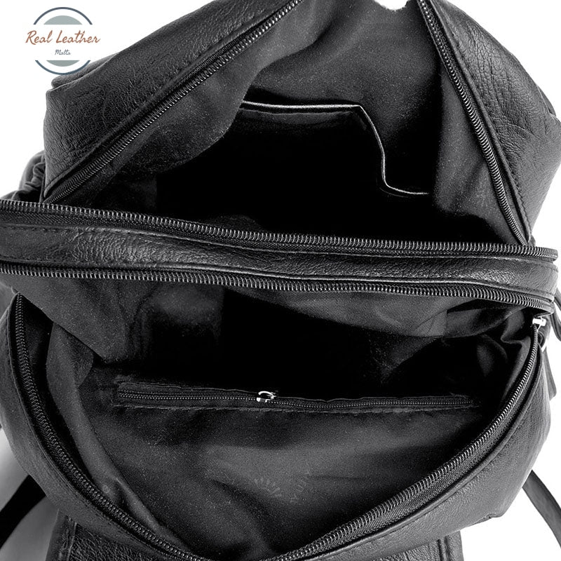 Women Vintage Leather Daypack