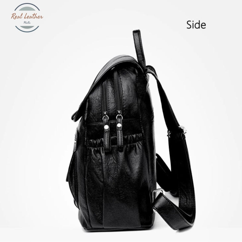 Women Vintage Leather Daypack