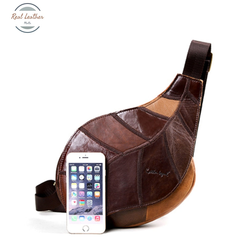 Womens Leather Leaf Shaped Crossbody Bag Bags