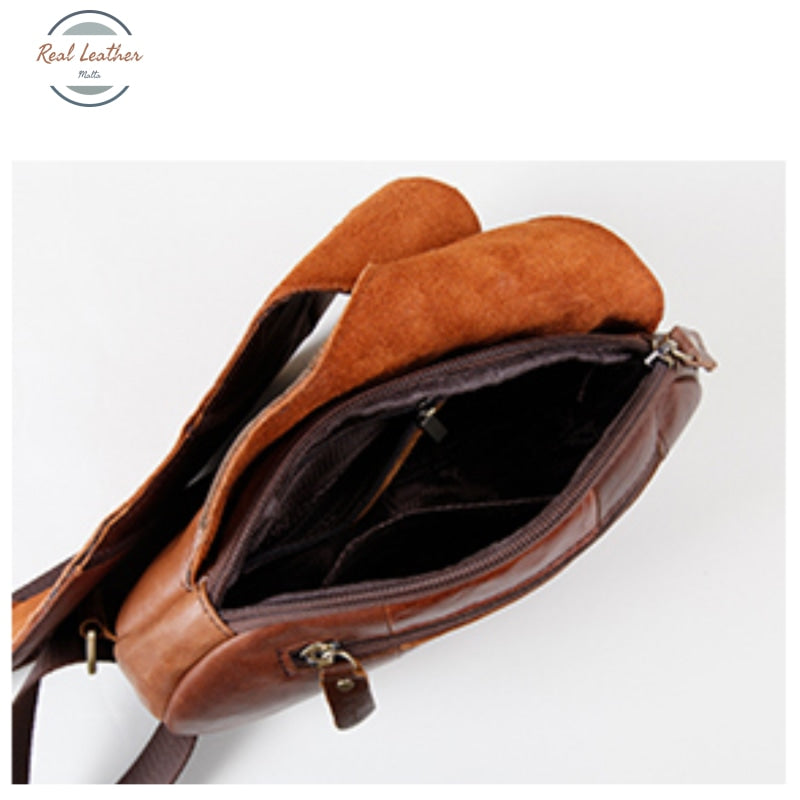 Womens Leather Leaf Shaped Crossbody Bag Bags