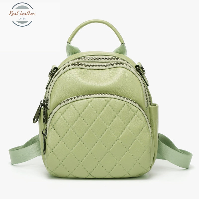 Quilted Pattern Ladies Convertible Backpack